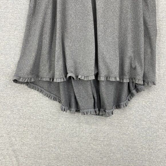 Ninexis Dress Womens Medium Gray Ragland Short Sleeve Ruffled Asymmetrical Hem - Picture 6 of 14